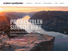 Tablet Screenshot of lysefjorden.com